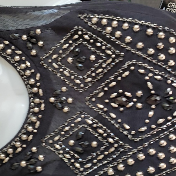 NWOT  City Studio midriff back lace up top. - Picture 2 of 10